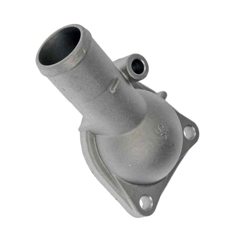 Engine Coolant Thermostat Housing For Kia Sportage 2005 2010 Metal Natural Finish 180 Degrees Neck Angle 1 25 In Outside