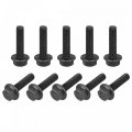 Uxcell M5x20mm Hex Serrated Flange Bolts 10 9 Grade Carbon Steel Screws 25pcs