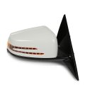 Side Door View Mirror Power Heated Turn Signal Puddle Right Passenger White W O Blind Spot For Benz E350 E400 E550 2010-2017 