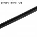 Uxcell Edge Trim Seal Black Pvc Plastic U Channel Protector Fits 1 64 16 3 Feet Length