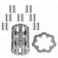 Caltric Front Differential Roll Cage And Armature Plate With Rolls Compatible Polaris Magnum 500 4x4 2002