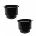 Cup Holder 2 Pack Rv Marine Boat Camper Card Table Golf Car Chair Drain Black 
