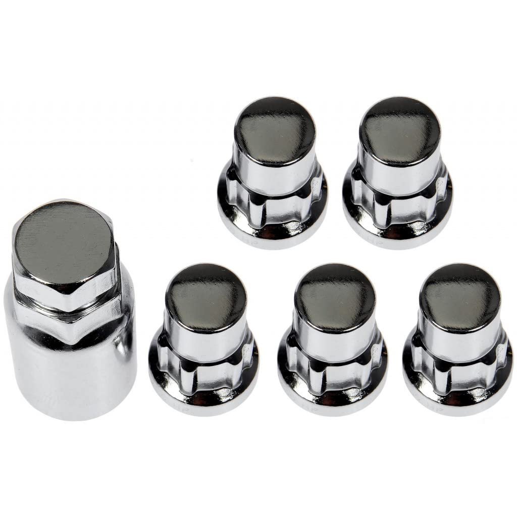 Chevy Bolt Ev 2018 19 20 21 2022 Wheel Lock Set Steel Chrome Finish Grade 5 Bulge Head Style External Design Pattern Conical