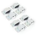 Uxcell 23mm Dia Wheel Furniture Stainless Steel Sliding Door Roller 4 Sets
