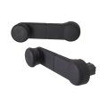 Front Window Crank Driver And Passenger Side Pair Ford F-250 F-350 1994-1999 Textured Black Plastic Replacement For 