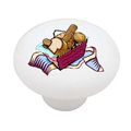 Bread Basket Decorative High Gloss Ceramic Drawer Knob 