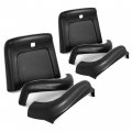 Kuafu Bucket Seat Backs Aprons Kit Compatible With 1969-1972 Chevrolet Pontiac Oldsmobile Buick 6pcs Upper And Lower