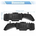 X Autohaux 1 Pair Front Left And Right Bumper Bracket For Hyundai Accent 2012-2017 86513-1r000 Plastic Black