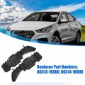 X Autohaux 1 Pair Front Left And Right Bumper Bracket For Hyundai Accent 2012-2017 86513-1r000 Plastic Black