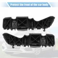 X Autohaux 1 Pair Front Left And Right Bumper Bracket For Hyundai Accent 2012-2017 86513-1r000 Plastic Black