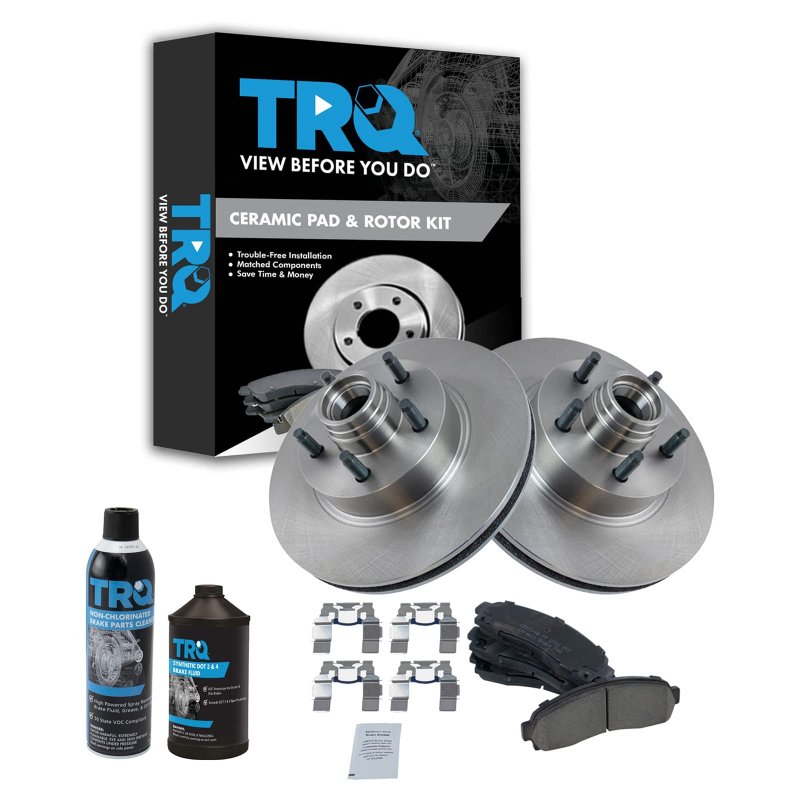 Trq Front Ceramic Brake Pad Rotor Kit W Chemicals For Ford Ranger B2300