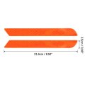 6pcs Automotive Reflective Stickers Night Visibility Safety Bumper Tape Universal Adhesive For Car 21 6 X 2 5cm Orange