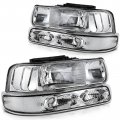 Aintier Automotive Headlight Assemblies Fit For Chevrolet Silverado 1500 1999 For 2000 2001 2002