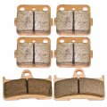 Front And Rear Sintered Brake Pads For Yamaha Yfm 660 F Grizzly Hunter Edition 2002-2008 