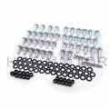 Smt-silver Round Fairing Bolts Compatible With 1999-2000 Cbr 600 F4 2001-2007 Cbr600 F4i B075d637ds