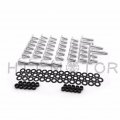 Smt-silver Round Fairing Bolts Compatible With 1999-2000 Cbr 600 F4 2001-2007 Cbr600 F4i B075d637ds