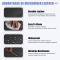 Uxcell Microfiber Leather Center Console Lid Armrest Cover Black For Jeep Wrangler Jk 2011-2017