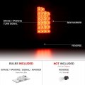 Black Housing Premium Led Tail Light Full-led Smoke Lens License Plate Lamp Assembly Replacement Bundle For 2003-2006 Dodge Ram