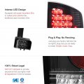 Black Housing Premium Led Tail Light Full-led Smoke Lens License Plate Lamp Assembly Replacement Bundle For 2003-2006 Dodge Ram