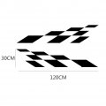 Ihreesy Car Body Side Sticker Waterproof Auto Vinyl Decals Racing Sports Lattice Graphic Decoration Universal Sport Style
