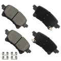 Rear Disc Brake Pads Kit D2233-9472 For 2020-2023 Jeep Gladiator 2021-2022 Wrangler 4pcs 