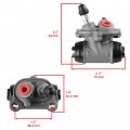 Caltric Front Right Wheel Brake Cylinder Compatible With Honda Recon 250 Trx250tm 2002-2009 2011-2023