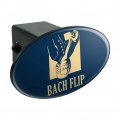 Bach Flip Back Johann Sebastian Classical Music Funny Humor Oval Tow Trailer Hitch Cover Plug Insert