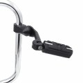 Httmt Mt216-112-a- Black 5 Long Foot Peg Kit 1 25 Engine Guard Compatible With Heritage Softail Classic Flstc