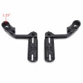 Httmt Mt216-112-a- Black 5 Long Foot Peg Kit 1 25 Engine Guard Compatible With Heritage Softail Classic Flstc
