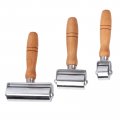 Swpeet 3pcs 3 Sizes 26mm 60mm 100mm Heavy Duty Leather Press Seam Roller Assortment Kit Laminating Edge Creaser And Smoother 