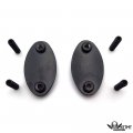 Httmt- Usmt222-015-bk-nologo- Mirror Plate Block Off Compatible With 2005-2008 Kawasak Ninja Zx6r Zx6rr 636 Zx10r Black
