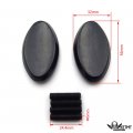Httmt- Usmt222-015-bk-nologo- Mirror Plate Block Off Compatible With 2005-2008 Kawasak Ninja Zx6r Zx6rr 636 Zx10r Black