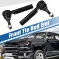 Front Outer Tie Rod End Links Kit Es800223 For Cadillac Escalade 2007 2014 Chevrolet Silverado 1500 Gmc Sierra 2 Pieces Black