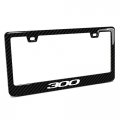 Ipick Image Black Real 3k Carbon Fiber Finish Abs Plastic License Plate Frame For Chrysler 300