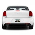 Ipick Image Black Real 3k Carbon Fiber Finish Abs Plastic License Plate Frame For Chrysler 300