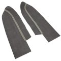 Auto Dynasty Pair Oe Style Front Door Panel Armrest Leather Cover Part Compatible With Honda Crv 07-12 Grey
