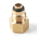 Ls Swap Power Steering Line Adapter Brass Pump To 3 8a Flare Older Style Lines M16-1 5 8-18 For Camaro Gto Silverado Ls1 Lsx