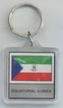 Equatorial Guinea Country Lucite Key Ring 