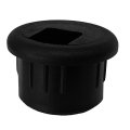 Electriduct 1 Phone And Fax Plastic Grommet Black Piece 