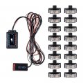 8x White Amber 2-led Strobe Light Bar Warning Emergency Beacon 10 Flashing Modes Car Suv Truck Van Amber 16x
