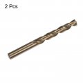 Uxcell 2pcs 12 7mm Cutting Dia Round Shank High-speed Steel Cobalt Metric Twist Drill Bit Rotary Tool