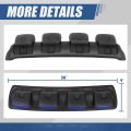 Auto Dynasty Universal Off-road Front Top Roof Mounted Adjustable Angel Fog Lamps With 24 Led Accent Lights Black Frame Blue
