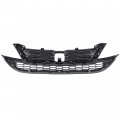 Hecasa Front Bumper Upper Lower Grille Compatible With 2010 2011 Honda Cr-v Crv Replacement For 71123-swn-h11 71121-swn-h11