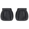 Driver And Passenger Side Bottom Seat Covers Replacement Microfiber Leather Black For Ford F150 Lariat 2009 2010 2011 2012 2013 