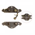Uxcell 2 Sets Wood Case Chest Box Rectangle Clasp Closure Hasp Latches Bronze Tone 59 X 39mm