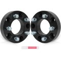 1 5 In Wheel Adaptersx5 5 To 5x5 Bore 87 1mm For Ford E-150 F-150 Bronco And Dodge Ram 1500 Black Forged Aluminum Spacers 2 