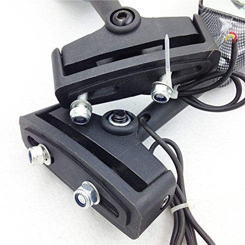 Integrated Turn Signal Mirrors With Carbon Body And Clear Lens For Honda Cbr Hurricane F2 F3 Motorcycle Led Side Pair