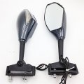 Smt-integrated Turn Signal Mirror For Honda Cbr Hurricane F2 F3 Carbon Clear Lens B00rudveyg 