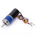Micro Speed Reduction Motor Worm Gear Reducer Brushless Dc Electric Metal Gearwheel 36mm 1200rpm