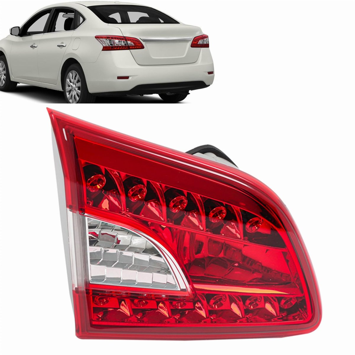 Inner Taillight Left Side Replacement For Sentra 2013 2014 2015 26555-3sh5a